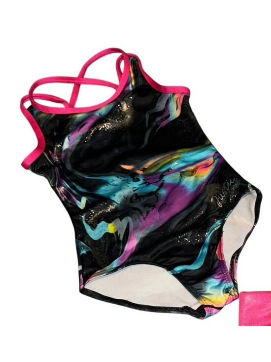 Justice Other - Justice Girls 5 / 6 Gymnastics Dance Cheer Stretch Bodysuit Leotard